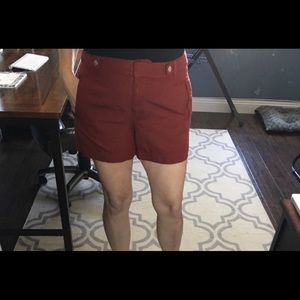 Burgundy shorts
